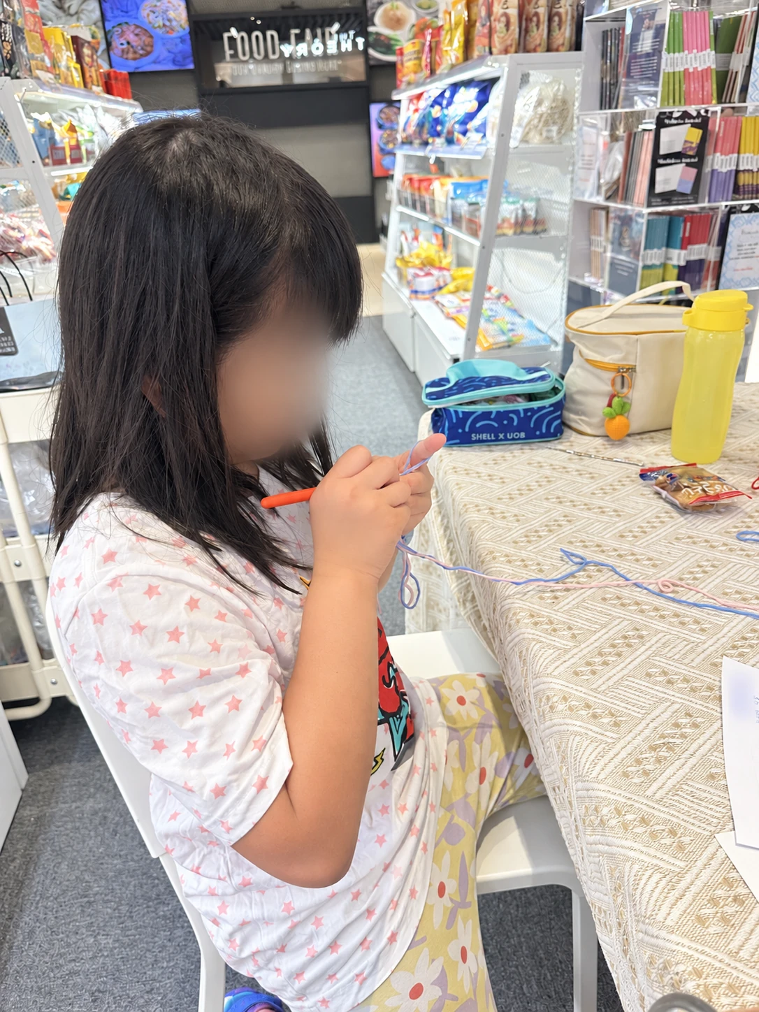 Learning together — face-anonymized class photograph