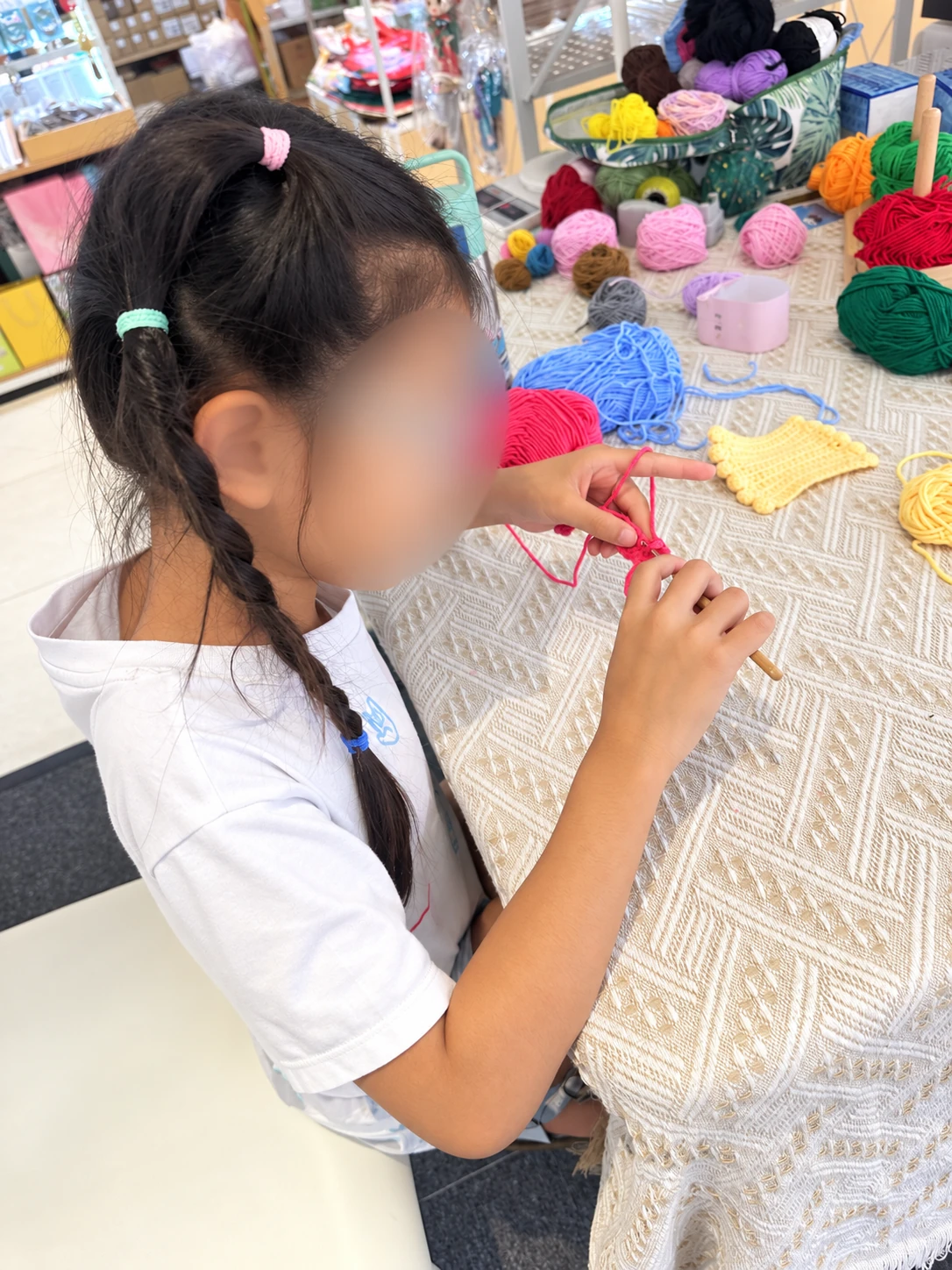 Learning together — face-anonymized class photograph