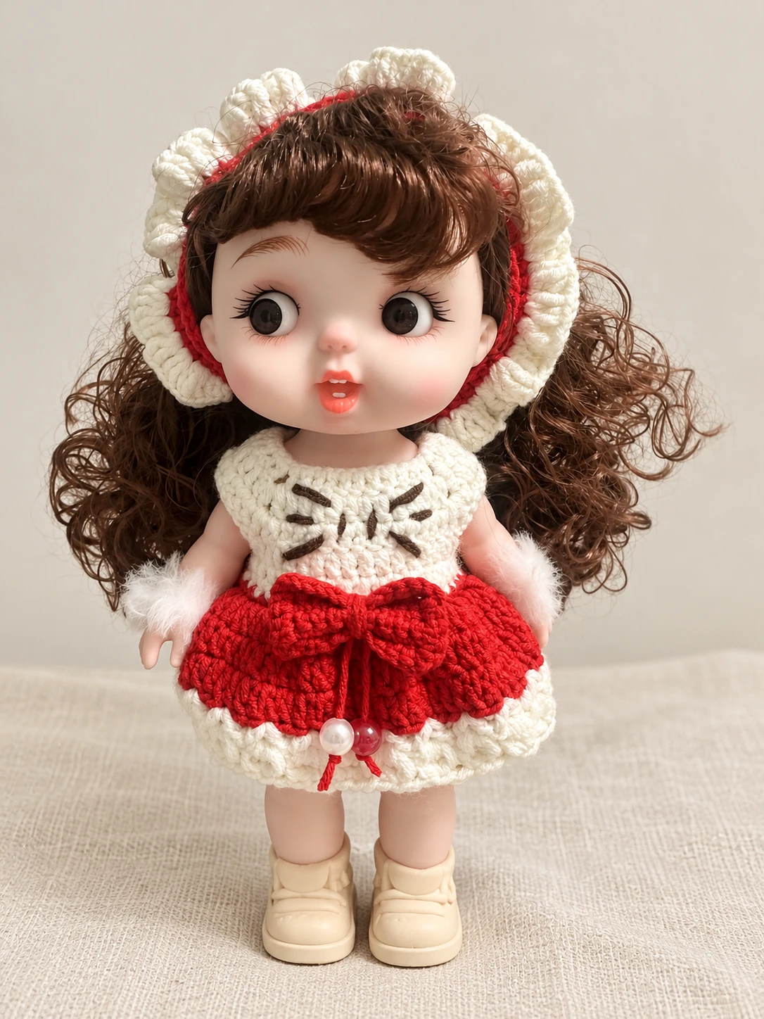Crochet doll outfit — edited student work photograph