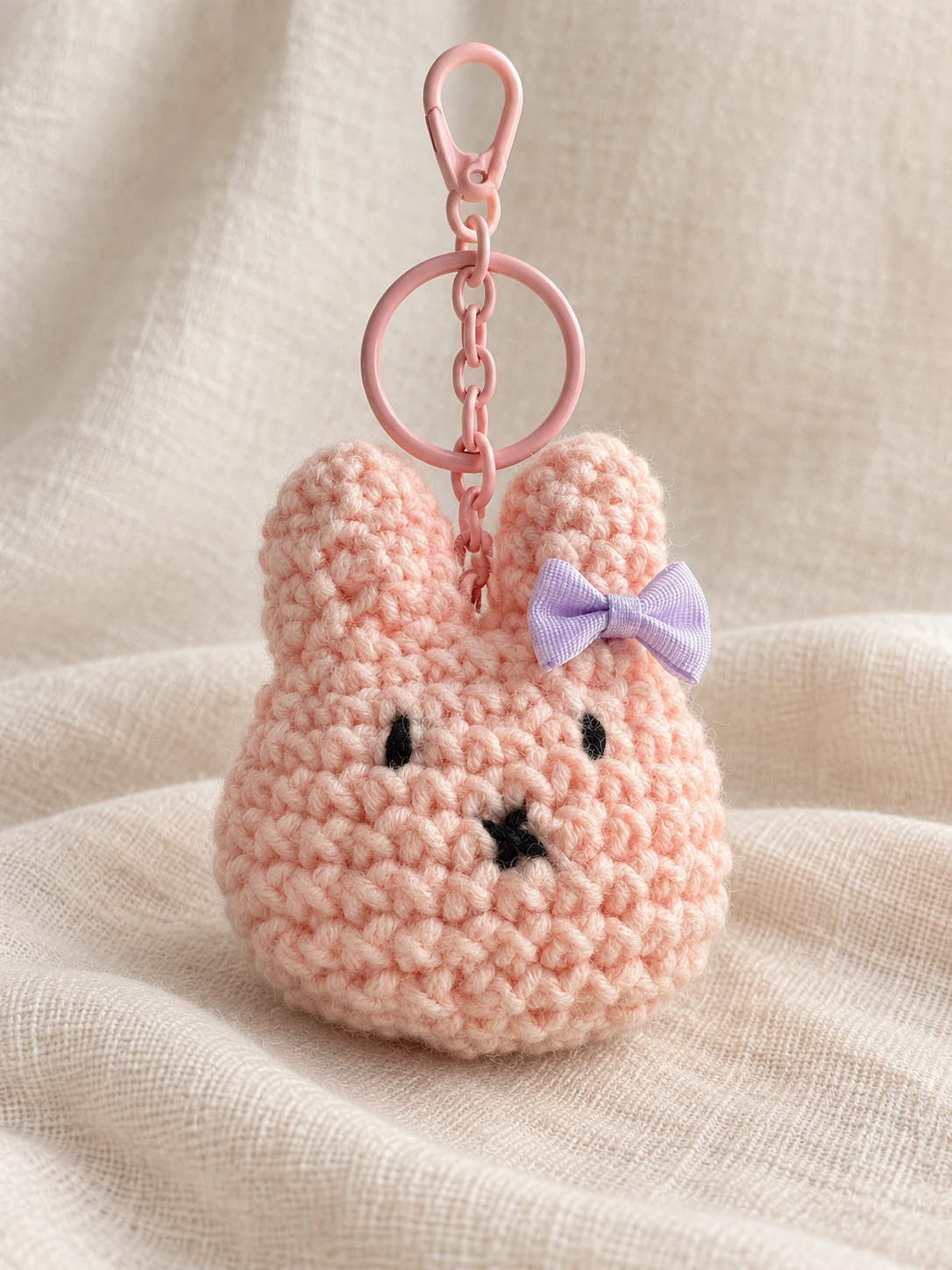 Bunny keyring — edited student work photograph